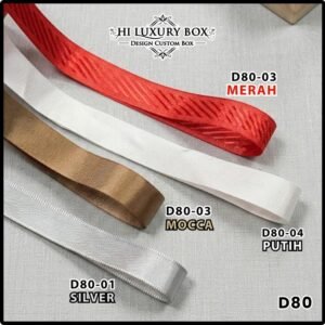Pita Grosgrain Kado 1 Inch 2.5 cm Panjang 20 Meter D80 Satin Ribbon untuk Kado dan Bucket| D80