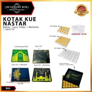 Box Nastar/Kotak Kue Lebaran/Box Coklat/Tray Mika  - B83