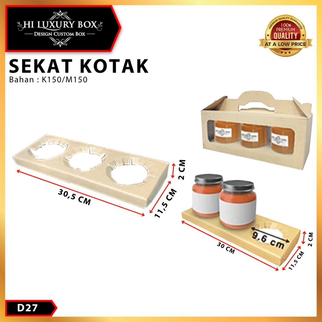 Sekat Box|Sekat Kotak kue|D27