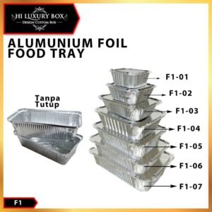 Alumunium Foil|Foil Tray|Wadah Alumunium Foil|Baked Tray|F1 (Tanpa Tutup)