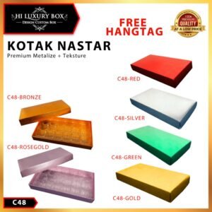 Box Coklat/Tray Mika/Box Hologram/Kotak Kue/Serbaguna C48
