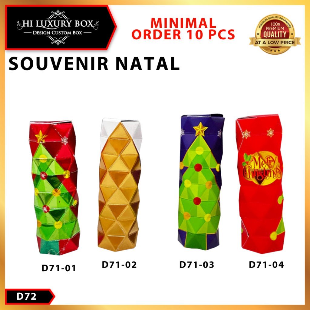 Box Natal / Kotak Kado Christmas /Souvenir Natal / D72