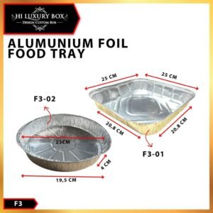 Alumunium|Foil Tray |Wadah Alumunium|Foil|Baked Tray|F3