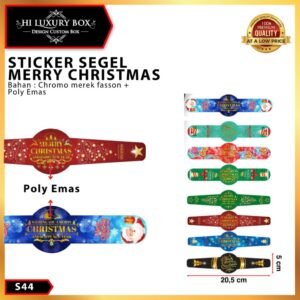 sticker natal|sticker murah|sticker toples|S44