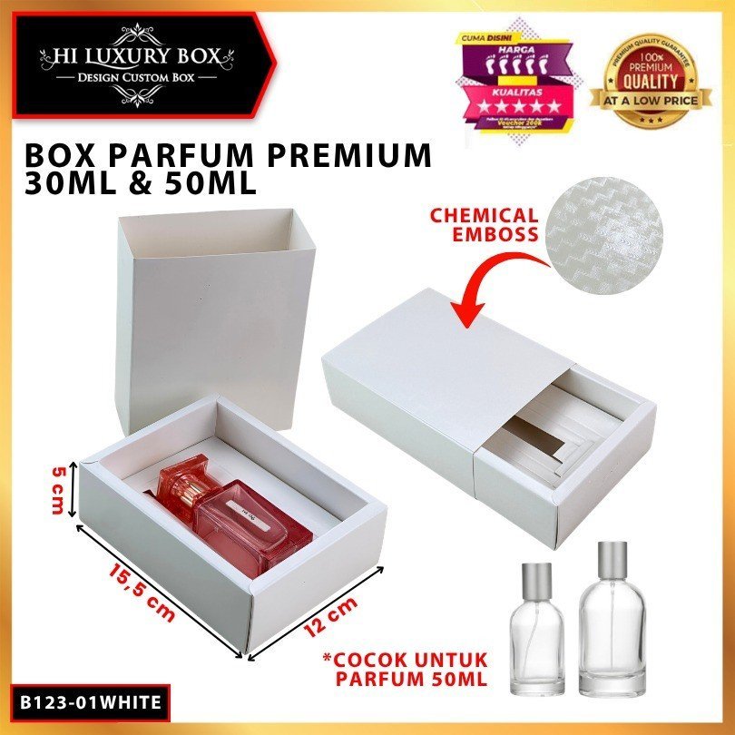Box Parfum Chemical EMBOS 30- 50 Ml | Sliding Box|15.5x12x5-11.5x6x4.5cm| B123 - Image 5