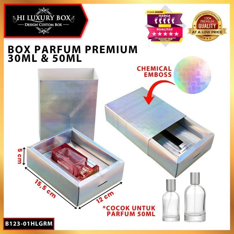 Box Parfum Chemical EMBOS 30- 50 Ml | Sliding Box|15.5x12x5-11.5x6x4.5cm| B123 - Image 3