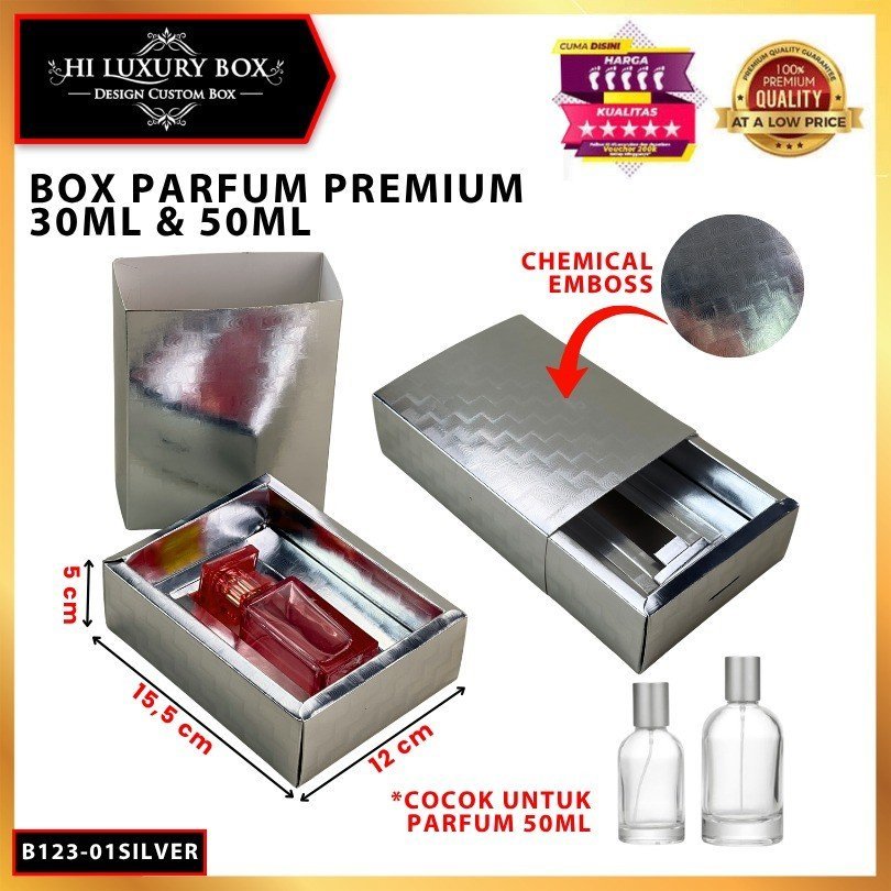 Box Parfum Chemical EMBOS 30- 50 Ml | Sliding Box|15.5x12x5-11.5x6x4.5cm| B123 - Image 4