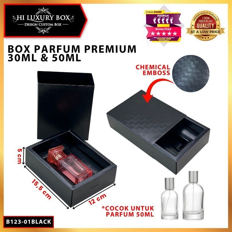 Box Parfum Chemical EMBOS 30- 50 Ml | Sliding Box|15.5x12x5-11.5x6x4.5cm| B123 - Image 2