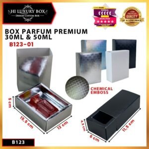 Box Parfum Chemical EMBOS 30- 50 Ml | Sliding Box|15.5x12x5-11.5x6x4.5cm| B123