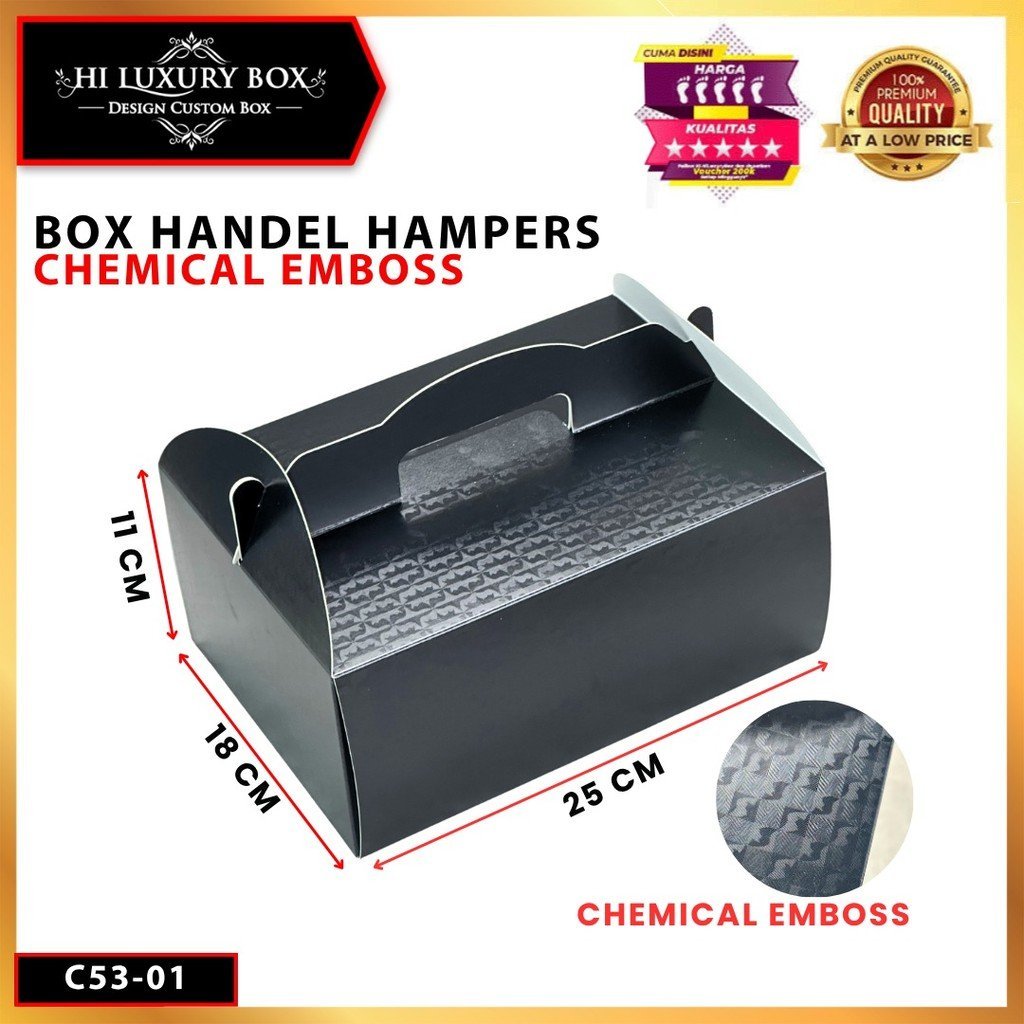 Kotak Chemical Embos|Gable|Kue|Kado|Serbaguna|Hampers|Dus|Packaging|Box|C53 - Image 2