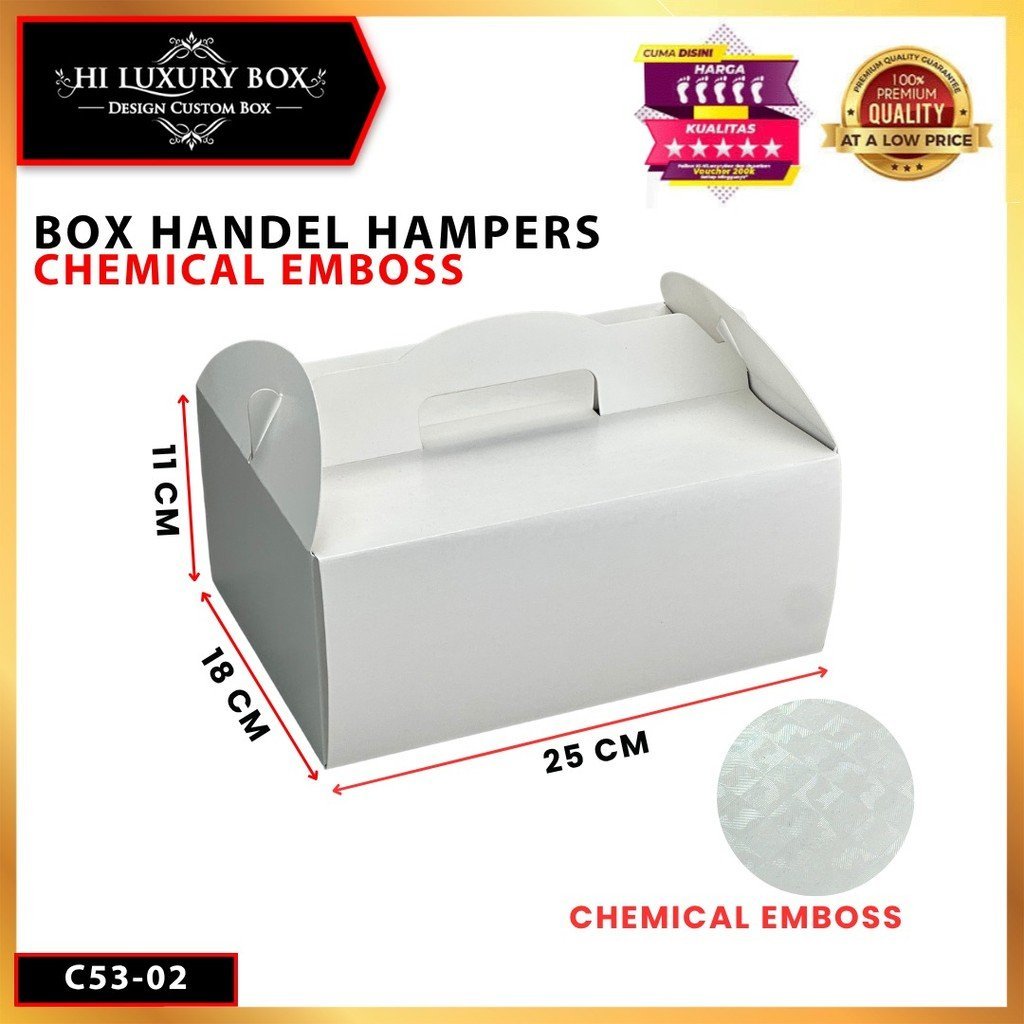 Kotak Chemical Embos|Gable|Kue|Kado|Serbaguna|Hampers|Dus|Packaging|Box|C53 - Image 3