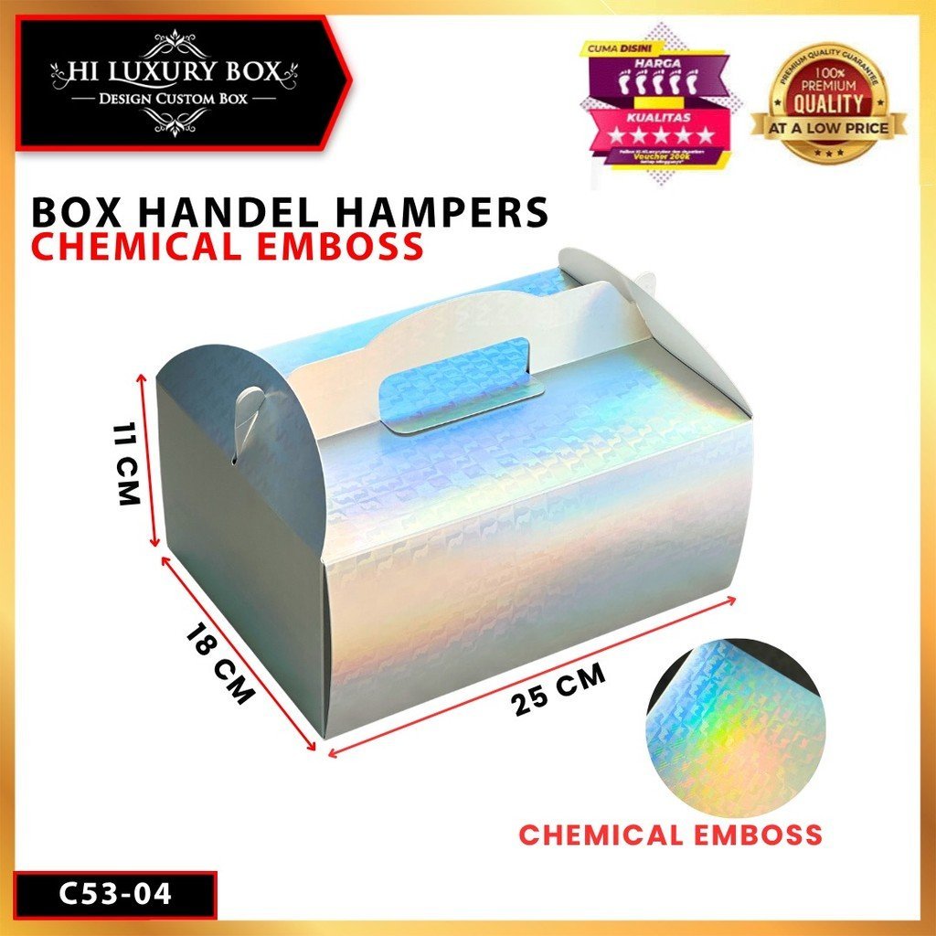 Kotak Chemical Embos|Gable|Kue|Kado|Serbaguna|Hampers|Dus|Packaging|Box|C53 - Image 4