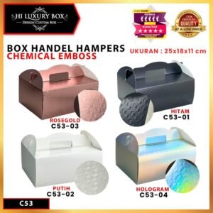Kotak Chemical Embos|Gable|Kue|Kado|Serbaguna|Hampers|Dus|Packaging|Box|C53