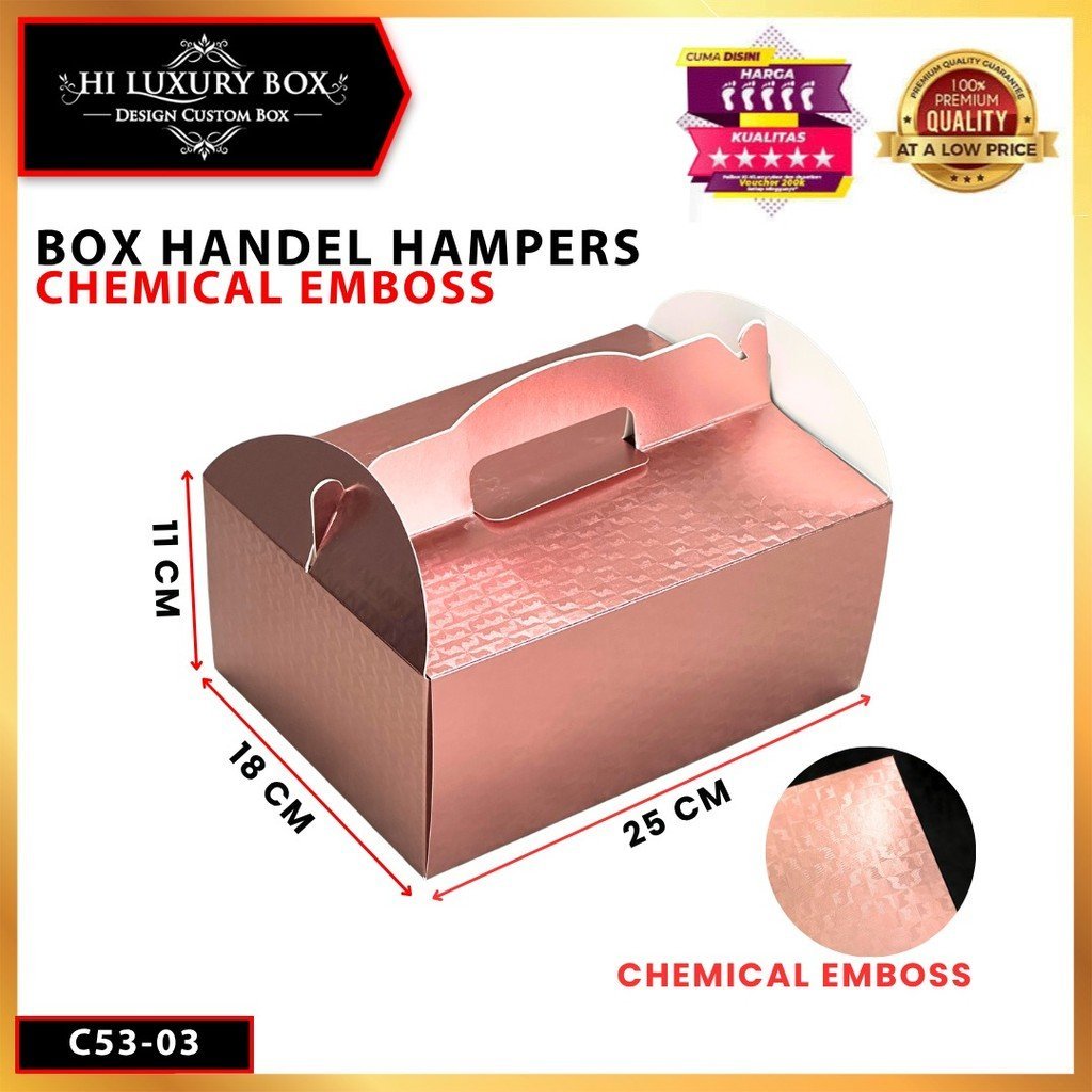 Kotak Chemical Embos|Gable|Kue|Kado|Serbaguna|Hampers|Dus|Packaging|Box|C53 - Image 5