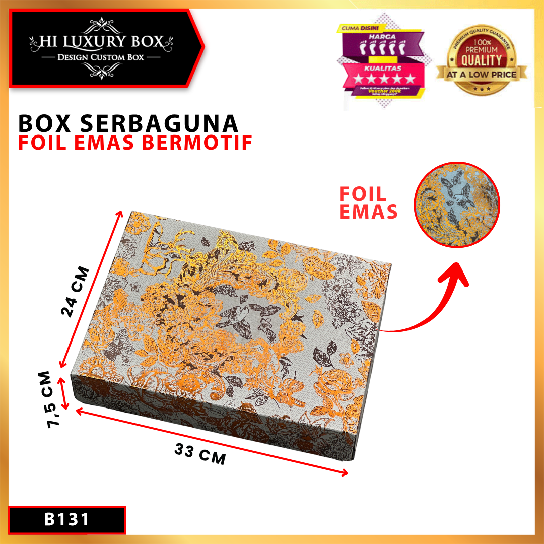 Box Hampers Spesial untuk Setiap Momen|Kotak Serbaguna|Box Premium|33x24x7,5cm|B131 - Image 2
