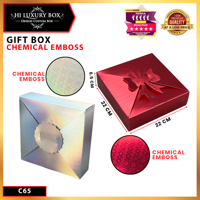 Box Natal / Kotak Kue Merry Christmas / Gift Box Natal Ekslusif / 22x22x6,5cm / C65