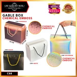 Box Hampers / Gable Box / Kotak Souvenir Hadiah / 25x12,5x17,5cm / C68