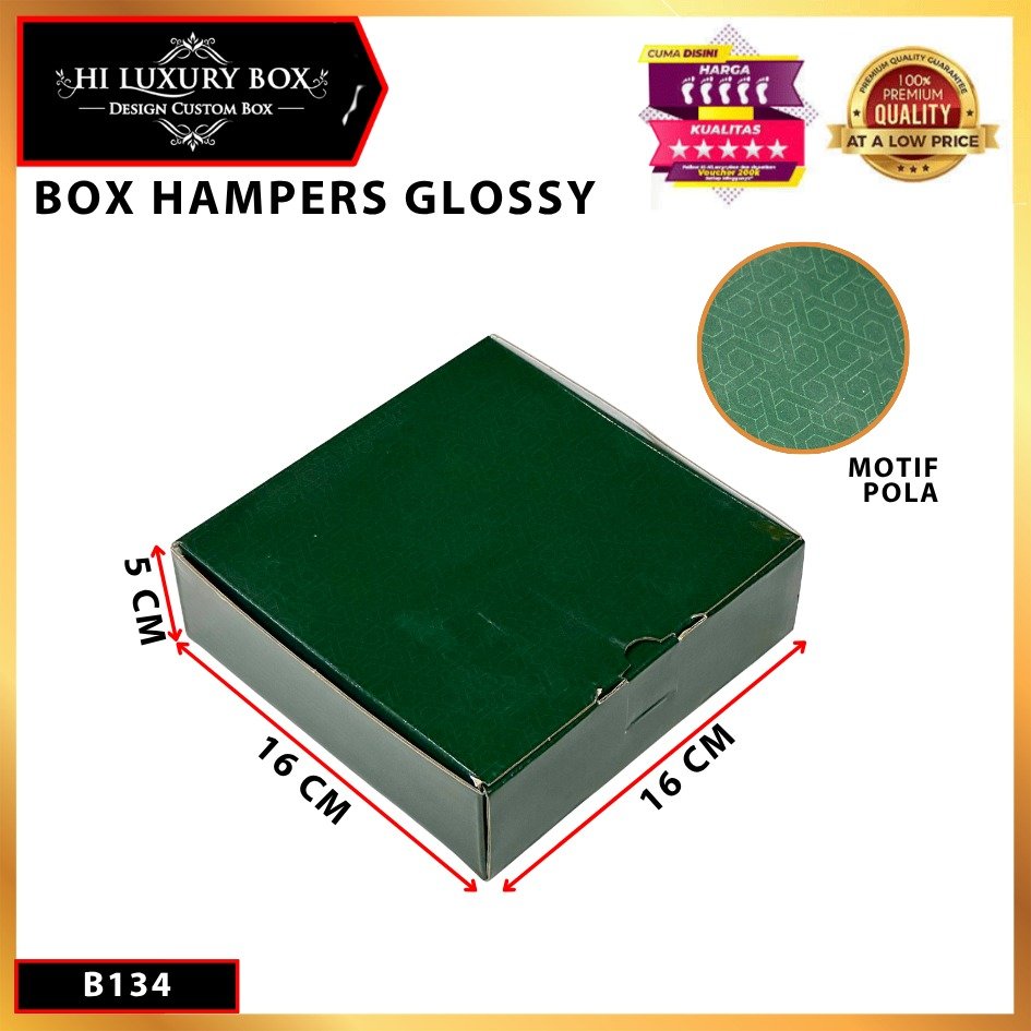 Box Hampers/Kotak Kado/Box Souvenir Motif/Kotak Serbaguna/16x16x5/B134 - Image 2