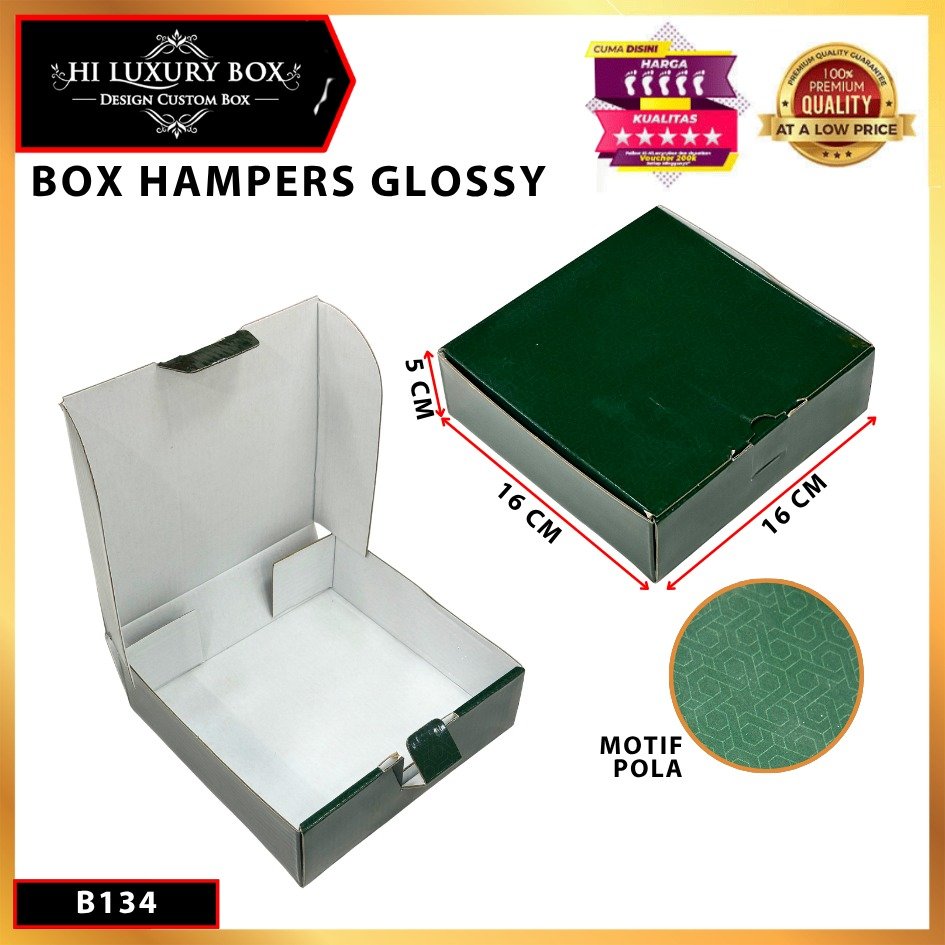 Box Hampers/Kotak Kado/Box Souvenir Motif/Kotak Serbaguna/16x16x5/B134