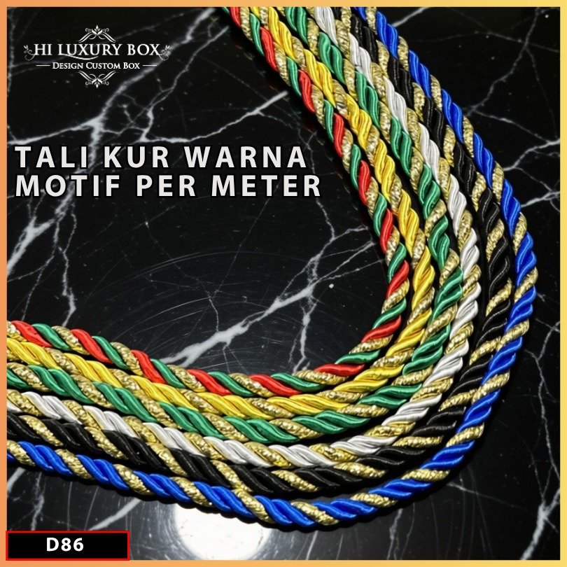 Tali|Tali Kur Warna|Permeter|Tali Paper Bag|Tali Kepang|D86